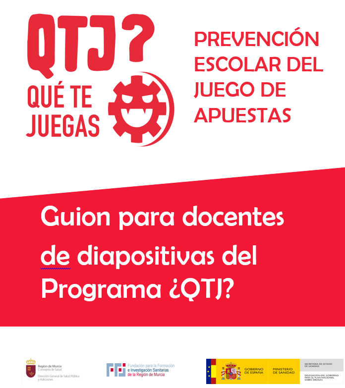 3º y 4º de ESO. Guion de diapositivas para docentes.PREVENCIÓN ESCOLAR DEL ABUSO DEL JUEGO DE APUESTAS.